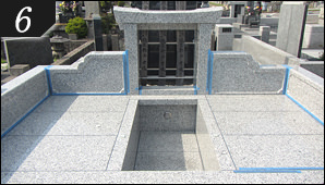 御影石カロート(納骨室)標準工事写真⑥